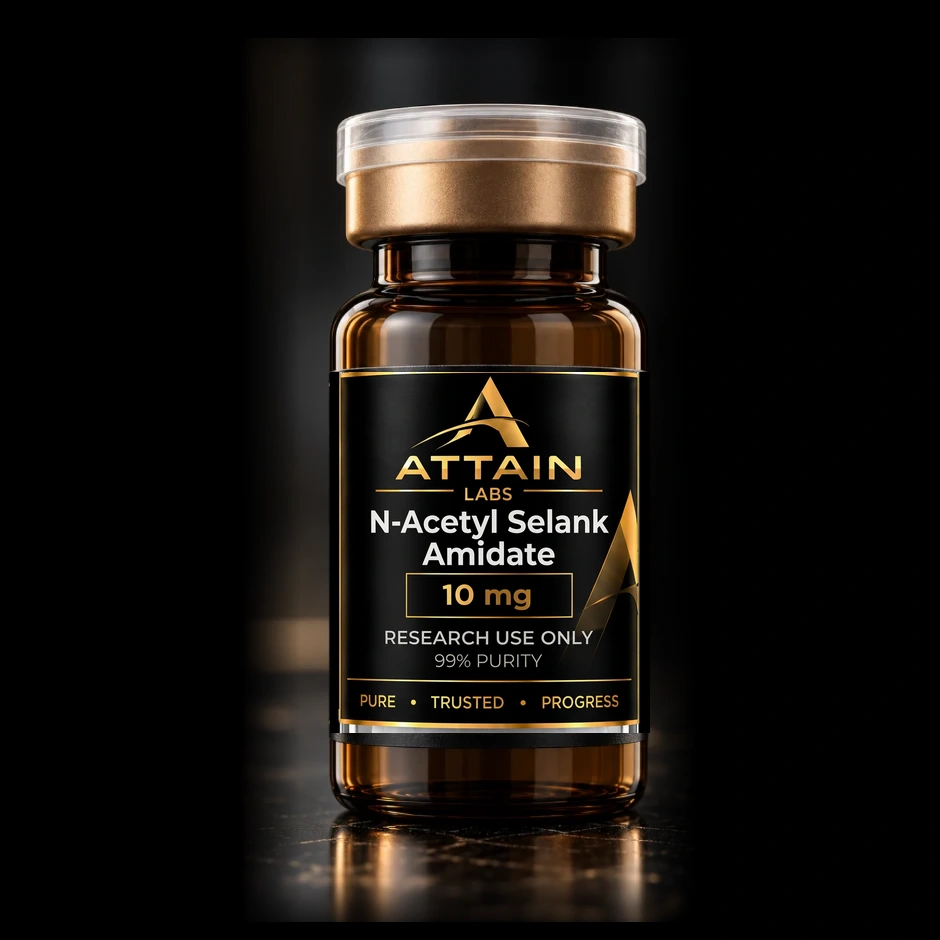 N-Acetyl Selank Amidate 10 mg Attain Labs vial