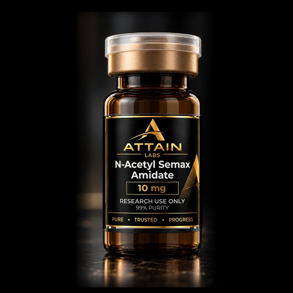 N-Acetyl Semax Amidate 10 mg Attain Labs vial
